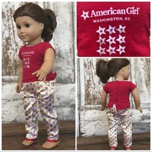 American Girl Classic Tee and Emoji Pajama Pants